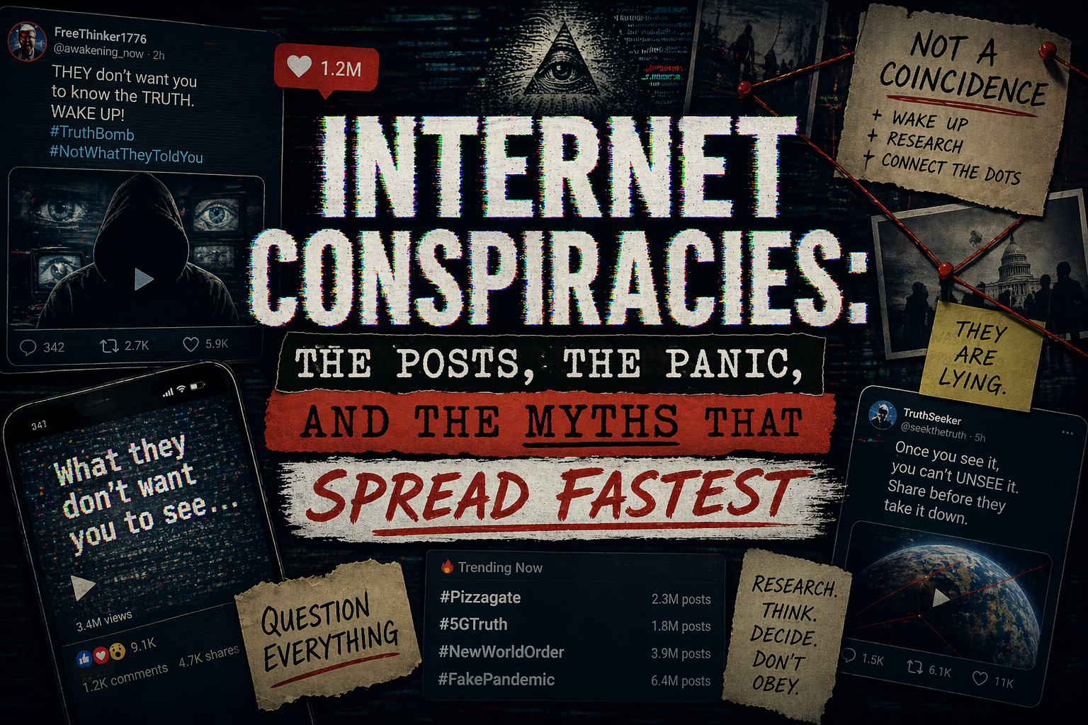Read more about the article Internet Conspiracies: The Posts, the Panic, and the Myths That Spread Fastest