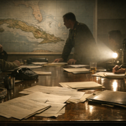 Declassified military planning room representing Operation Northwoods